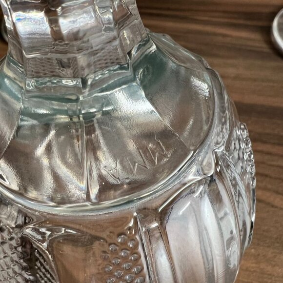 7 EAPG Magnet & Grape Frosted Leaf Repro Imperial Glass MMA Goblets 10 oz - Picture 4 of 8